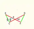 Hart's first inversor:AB = Bg = 2CE = FD = 6CA = AE = 3CD = EF = 12Cp = pD = Eg = gF = 6