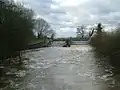 Sluice Weir, on the right is the lock