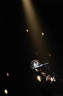 Melanie De Biasio performing at the European Border Breakers Awards Show, Stadsschouwburg Groningen, Netherlands, 2015