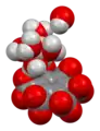 space-filling model of the asymmetric unit