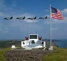 The memorial on top of Suribachi