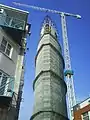 Tower topping-out, September 2008