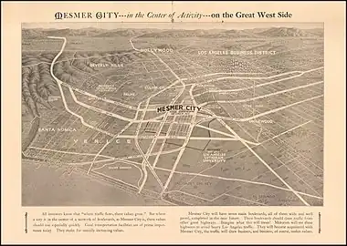 Mesmer City was laid out and marketed in 1924 but never developed.