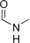 Skeletal formula of N-methylformamide