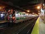 A second generation Metra Nippon Sharyo Highliner at Millennium Station.