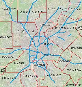 Mechanicsville is located in Metro Atlanta