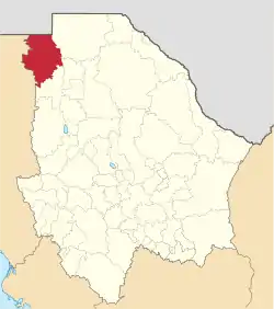 Location of Janos in Chihuahua