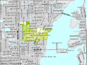 U.S. Census Bureau map showing village boundaries