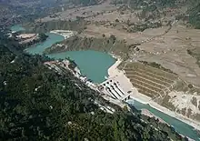 Middle Marshyandi Hydro Electricity Dam at Phaliyasanghu, Udipur