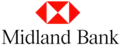 Final logo used from 1997-1999 (HSBC logo with "Midland Bank" name)