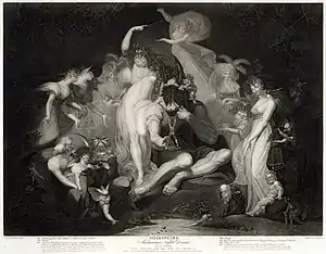 Image 82A Midsummer Night's Dream, by Henry Fuseli/J. P. Simon (edited by Durova) (from Wikipedia:Featured pictures/Culture, entertainment, and lifestyle/Theatre)