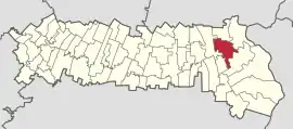 Location in Ialomița County