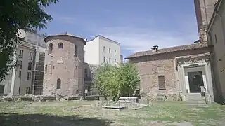 Section of Roman wall within the Archaeological Museum.