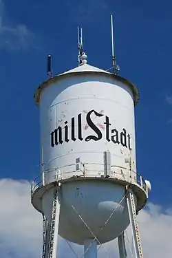 Millstadt Water Tower, no longer used