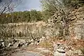 Early American settlers used the bluff as a millstone quarry.