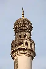 A minaret of the Charminar