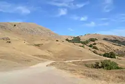 Mission Peak (left) and Mount Allison