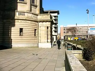 Outside the Mitchell library