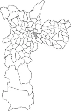 Location in the city of São Paulo