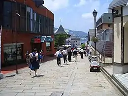 Modern Nagasaki, Oura Cathedral on a slope, 2005.