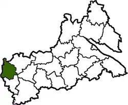 Raion location in Cherkasy Oblast