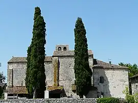 The church in Fontarède, Moncaut