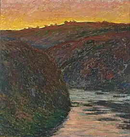 Claude Monet - The Valley of the Creuse, Sunset, 1889. Unterlinden Museum.