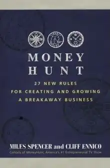 The cover of the book, MoneyHunt.