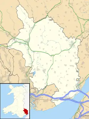 Crick is located in Monmouthshire