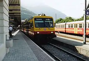 NPZ EMU Steuerwagen of the Montafon Railway in Schruns