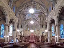 Guido Nincheri's interior decoration of Église Saint-Viateur d'Outremont in Montreal, Quebec