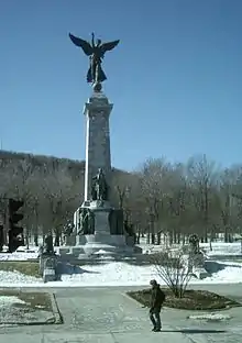 George William Hill (sculptor)'s George-Étienne Cartier Monument(1919) at Mont Royal in Montreal, Quebec, Canada