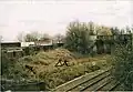 Moor Lane Goods Yard, by Brettell Lane railway station, near Stourbridge in 2004. The truck sidings are now out of use and derelict.