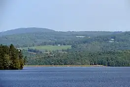 Waterford seen across Moore Reservoir