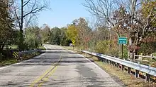 Road signage along Stony Creek Road