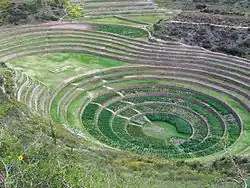 The Incan agricultural terraces at Moray.