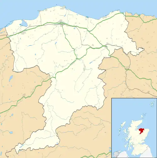 RAF Dallachy is located in Moray