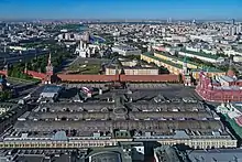 Roof of GUM, aerial view