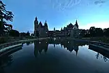 Moszna Castle at blue hour