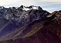 Mount Fairchild and Mt. Carrie seen from Hurricane Hill