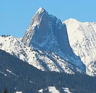 Mount Louis seen from Johnson Lake