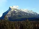 Mount Rundle seen from the Bow Valley