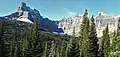 Mount Wilbur (left) - Iceberg Peak - B-7 Pillar (right).