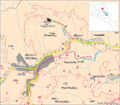 Location of Haghartsin near Dilijan