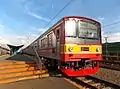 The KRL Commuterline's 205 series at the Manggarai Station