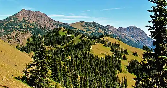 Mt. Angeles (left), Rocky Peak (right)