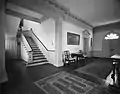 Historic American Buildings Survey, main hall and stairway, 1960