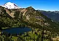 Crystal Peak with Mt. Rainier upper left