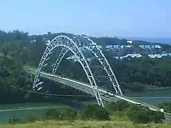 C. H. Mitchell Bridge crossing over the Mtamvuna River south of Port Edward