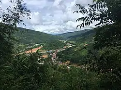 View of Muang Khua and the Nam Ou.